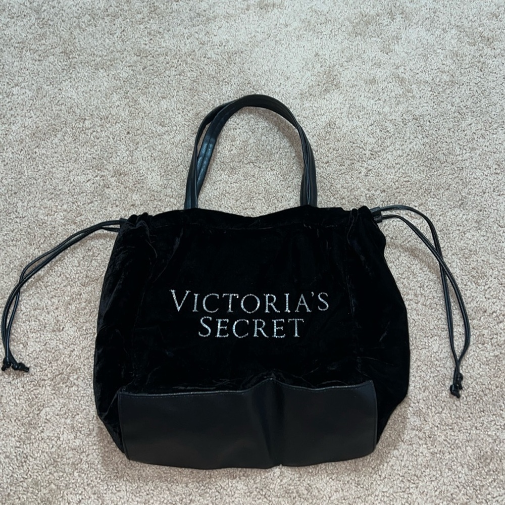 Victoria secret velvet tote bag